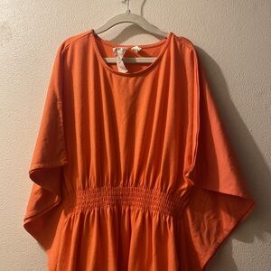 Helix kids swimsuit, cover-up, size 7 with Rainbow Trim